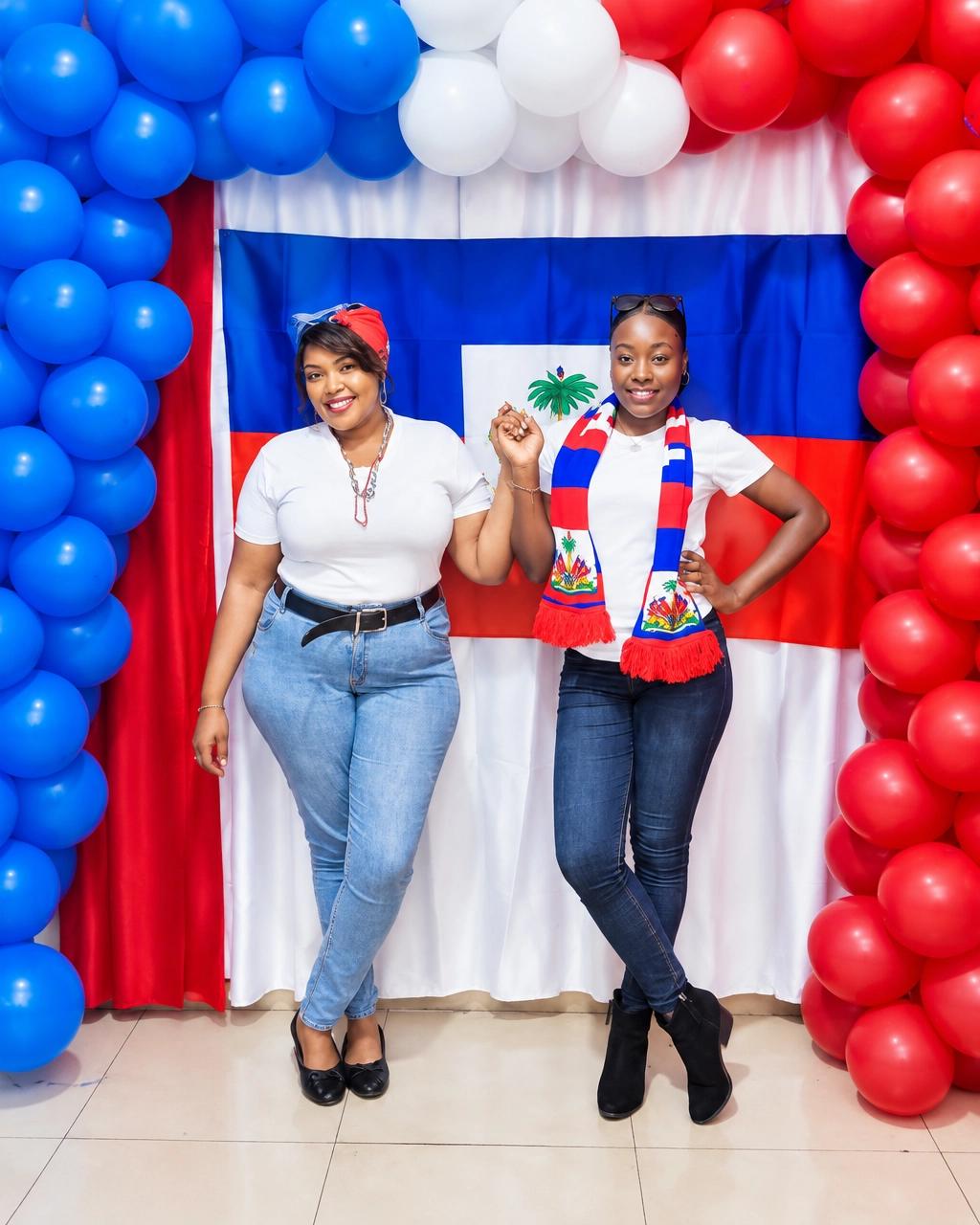 Two Buzz INCC team members celebrating on May 18